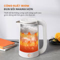 FLASH SALE Ấm siêu tốc Gaabor EK20M-WH02A ấm đun siêu tốc dung tích 2L công suất 1500W lòng ấm inox 201 liền kề dễ dàng vệ sinh an toàn sử dụng Bình đun siêu tốc -Hàng chính hãng. 