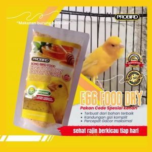 Egg food dry probird cede penambah gacor dan cocok untuk ternak kenari