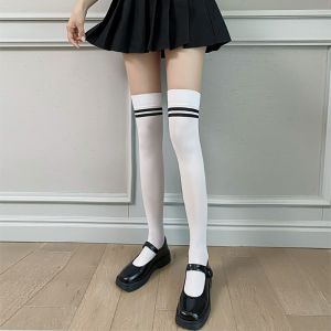 Kaos Kaki Wanita Over Knee Panjang Diatas Lutut Kaus Kaki Jk Kaki Tipis Bertekanan