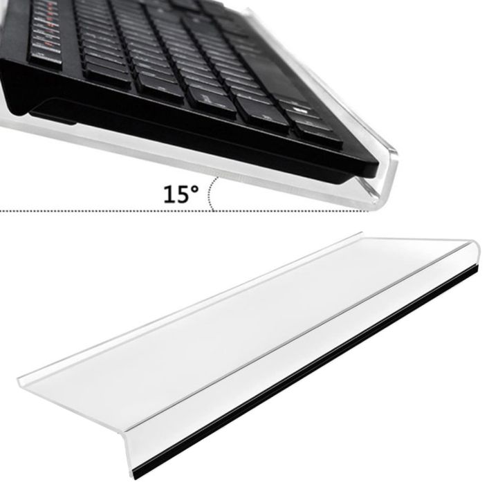 Advanced Tilt Computer Keyboard Rack For Office Acrylic Keyboard Bracket High Transparency