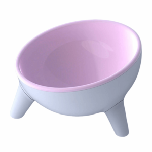 TEA7146 Anti Slip Pet High Footed Bowl Anti Vomiting 15° Inclination Cat Food Water Bowl Anti-flip Stable Pet Food Dispenser Wet Dry Food