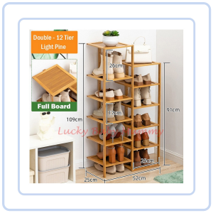 【COZYCASA】Minimalist Wooden Shoe Shelf/ 6/7/8 Tier Shoe Rack