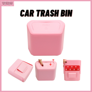 Universal Car Trash Can Garbage Flip Lid Dust bin Organizer Auto Accessories / Tong Sampah Kereta