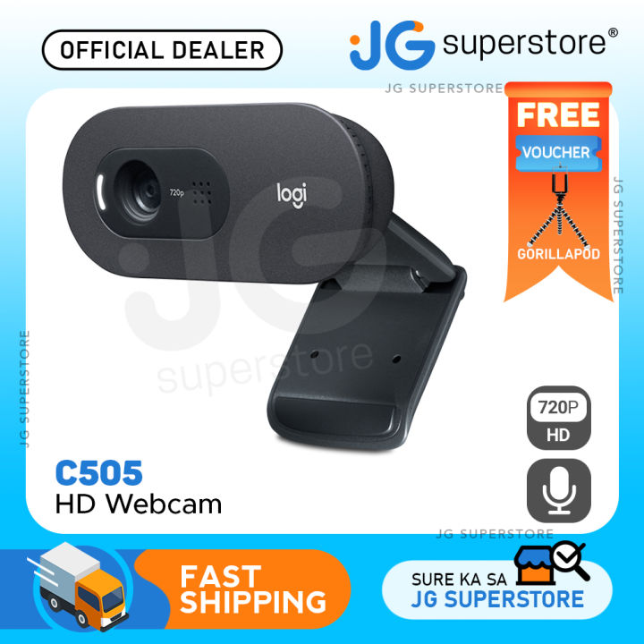 Logitech C505 HD Webcam 720p 30fps with Built-in Mono Mic 60