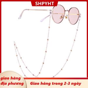 [COD] SHPYHT Giao hàng địa phương Dây đeo mắt kính màu vàng cho nữ mới Dây đeo mắt kính đọc sách đính cườm