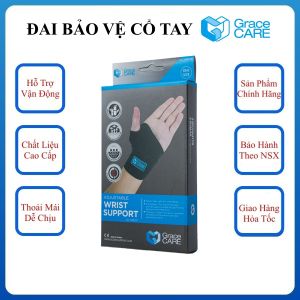 Đai quấn hỗ trợ cổ tay thành phần sợi than tre cao cấp Grace Care WB221