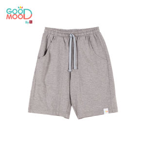 Good Mood by bsc กางเกงขาสั้น เอวยางยืด สีเทา สำหรับเด็กอายุ 2-9 ปี ผ้าคอตตอน