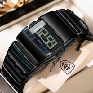 POEDAGAR Genuine Mens Watch Stainless Steel Strap Luminous Calendar Waterproof Chronograph Alarm Clock 126