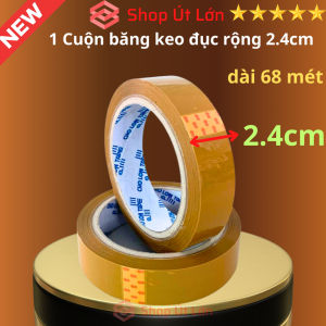 1 Cuộn băng keo đục rộng 2.4cm dài 68 mét lõi giấy 3mm giá tại xưởng