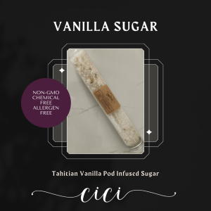 [Made in SG] Vanilla Sugar 60g — Real Vanilla Bean Infused enhance your exprience with infused sugar