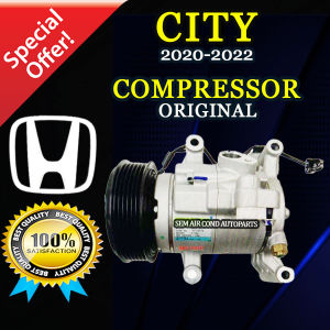 HONDA CITY GN2 2020-2022 YEAR ORIGINAL 4 LEG 6PK COMPRESSOR/ KOMPRESOR (CAR AIRCOND SYSTEM)