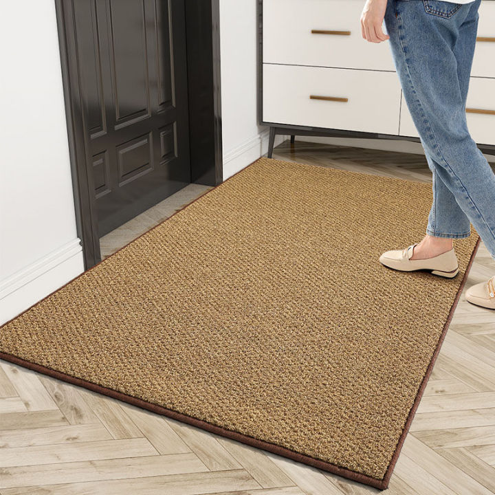 thumbnail image 2 of Indoor Outdoor Anti-Slip Entrance Mat – Multiple Sizes, Gray/Wine Red, Waterproof PVC Back 2 of 5