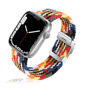 Adjustable Braided Solo Loop For Apple Watch Ultra 8 7 49mm 41mm 45mm Nylon Strap Elastic Bracelet for apple Watch series 8 7 6 5 4 3 2 1 41mm 44mm 40mm