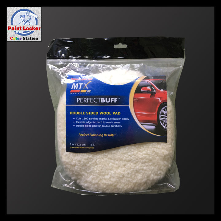 Microtex MTX Buffing Pad Double Sided Wool Pad 8 inches | Lazada PH