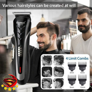 [ KEMEI Official ] Alat Cukur Rambut Elektrik - KEMEI KM-1419 / KM 1418 Hairclipper Professional Mesin Cukur Rambut Listrik 1 Set