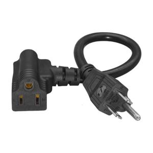 NEMA 5-15P To NEMA 5-15R + C7 Y Splitter Power Cord14AWG 3Prong อะไหล่สาย Extenson สำหรับลำโพงคอมพิวเตอร์เครื่องพิมพ์