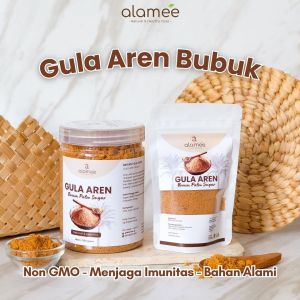 ALAMEE Gula Aren Bubuk Organik Asli Palm Sugar Premium Semut Powder Natural Organic Pure