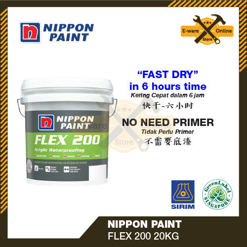 Nippon Paint Flex 200 Acrylic Waterproofing 20L | Lazada