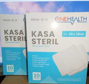 Kasa Steril ONEHEALTH 10cm x 10cm x 16ply / 75cm x 75cm x 16ply / 16cm x 16cm Kassa