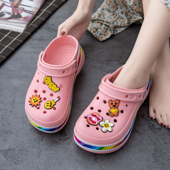 New crocs bae clogs wedges korean fashion for women original Cross