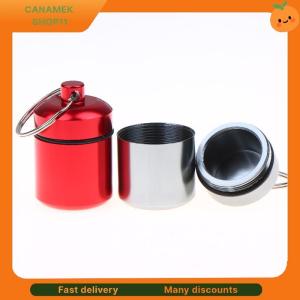 ❣️❣️❣️ Aluminum Alloy Pill Case Keychain Portable Mini Waterproof Medicine Storage for Outdoor Emergency Survival