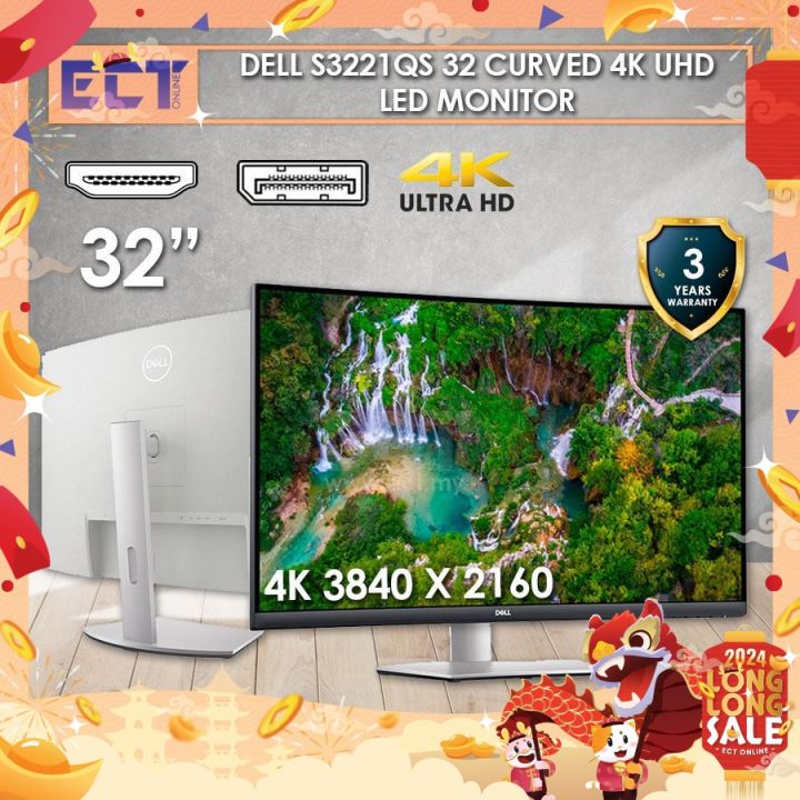 Dell S3221QS 32" Inch 4K UHD Curved LED Monitor (3840x2160) Lazada