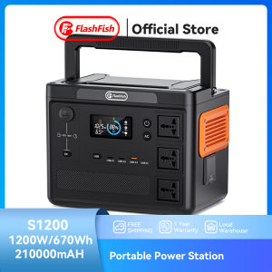 FlashFish Power Station S1200 1200W 220-240V 60hz Solar Generator Power Supply 210000mAh 672Wh Portable Power Staion UPS Fast Charge for Household Picnic Outdoor Camping