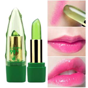 YOCKY Moisturizing Waterproof Cosmetic Natural Plant Temperature Change Makeup Jelly Lipstick Lip Gloss Lip Tint