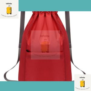 Water Proof Light Weight Draw String Drawstring Sackpack Gymsack Backpack Bag for Travel School Sports Gym
