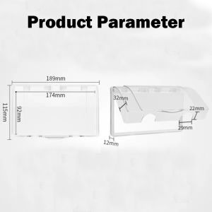 Type 86 Waterproof  Socket Box Double Self-adhesive Switch Socket Protective Cover Splash-proof Box Bathroom Socket Protector