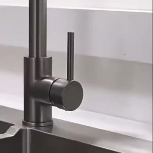 SXH Stainless steel kitchen pull-down faucet with extendable spout for hot and cold water