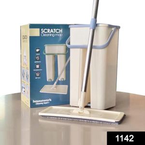 Alat Pel Lantai Praktis Ultra Mop Dua Kain - Scratch Mop Pel Serbaguna