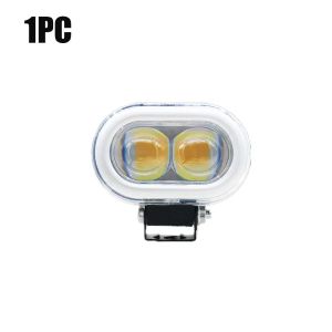 Super Bright LED Mini Driving Light With Horn Spot Light Fog Lamp For Motorcycle Car Truck Universal