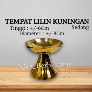 Nama Produk Tempat Lilin Kuningan Candle Holder Model Parabola 1 Pcs