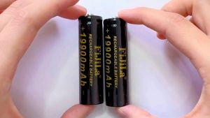 FiJiLa 18650 Rechargeable Battery 3.7V 19900mAh High Capacity Li-ion Battery for Flashlights & Electronic Devices