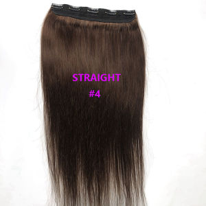 5 Clips Hot Sale Wigs Increased Volume Wigs Women Long Hair Straight Hair Dark Brown