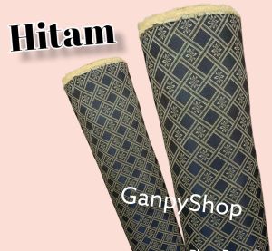 Bahan Kain Kursi Sofa Jok Motif Timbul Bunga Rantai Warna Hijau Murah Meteran