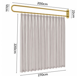 Partition curtain with rustproof U-Shaped rod Postnatal care centre & Clinics Curtain partition divider Easy to install