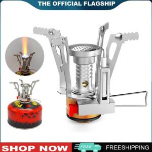 [CHAMAIR MALL]3000W Outdoor Mini Gas Stove with Piezo Ignition Portable Gas Furnace Camping One-piece Gas Stove for Camping Hiking