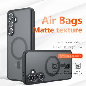 Luxury Matte Magnetic For Magsafe Case for Samsung S26 S25 Edge S24 Plus S23 FE S22 Ultra A55 A54 A35 A34 A25 A16 A15 A06 Cover