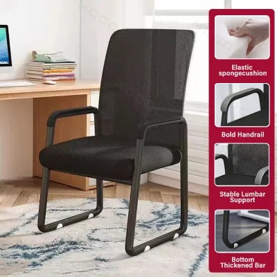 Ergonomic Office Chair with Pedal Home Study Computer Chair With Adjustable Headrest Armrest Lumbar Support Steel Legs S-Shaped Design Mesh 360° Rotating Swivel Five Stars Chrome Base wheels Furniture Black White Heavy Duty Large Angle Reclining
