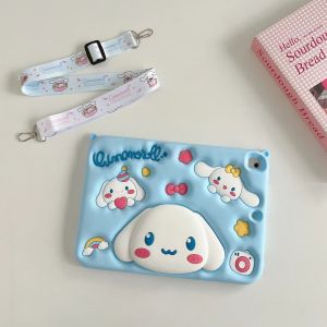 Xiaomi Redmi Pad SE 11 Inch Silikon Anak Tali Lanyard Cinnamoroll Gemoy Timbul Standing Case