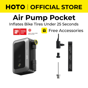 HOTO Wireless Portable Air Pump Pocket Air Compressor for Motorcycles Bicycle Tire Inflator