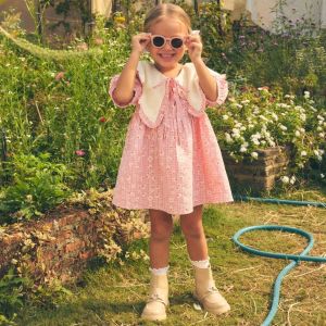 จัดส่ง 19 DEC lookbookpetite mia dress pink daisy