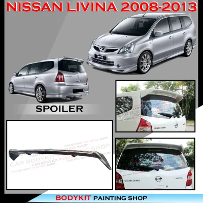 NISSAN LIVINA 2008-2013 IMPUL V2 STYLE ROOF SPOILER TAIL TRUNK BOOT LIP WING - MATERIAL FIBER BODYKIT