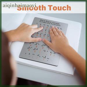 aiqinhaimaoyi Braille Alphabet And Numbers Learning Tool - Durable Metal Tactile Bump Reading Floor-Mounted Eco-Friendly Lightweight