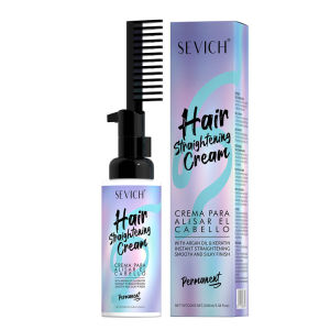 SEVICH Hair Straightener Cream Keratin Hair Straighten Comb 100ml Argan Oil Permanent Straightening Hair