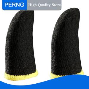 [PERNG] Tehe 1 Pair Mobile Game Sweat-proof Fingers Gloves Touch Screen Thumbs Finger Sleeve