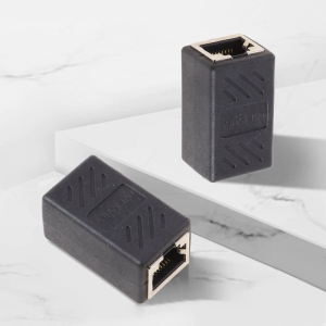 RJ45 Female Ethernet Net Connector Adapter Coupler Extender Plug Female to Female Straight-through for Head