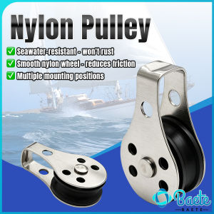 Baete Single Wheel Swivel Pulley Bearing Lifting Rope Runner for Kayak Sailboat Marine Accessories